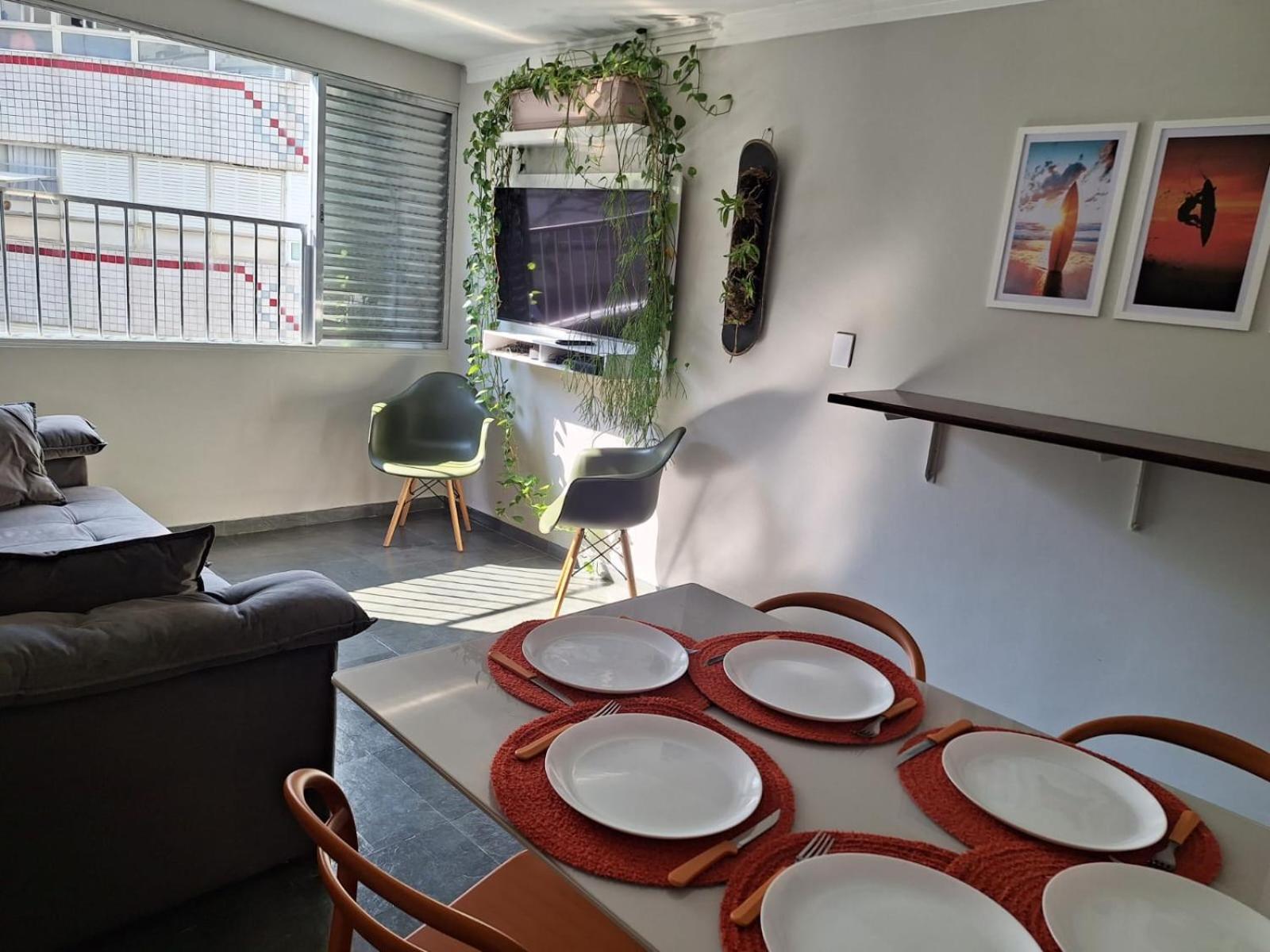 Duplex Pe Na Areia, Praia Do Tombo - Guaruja/Sp. ภายนอก รูปภาพ